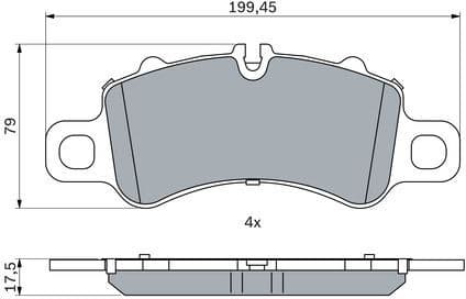 Brake Pad Set, disc brake 0 986 424 847