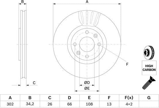 Brake Disc 0986479C72 - image 5