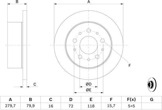 Brake Disc 0986479C10 - image 2