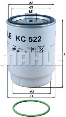 Fuel Filter KC522D - image 2