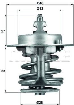Thermostat, coolant BEHR TX6388 - image 2