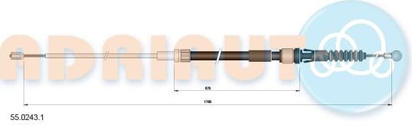 Cable Pull, parking brake 55.0243.1
