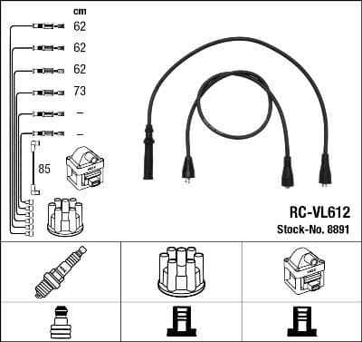 Ignition Cable Kit RC-VL612