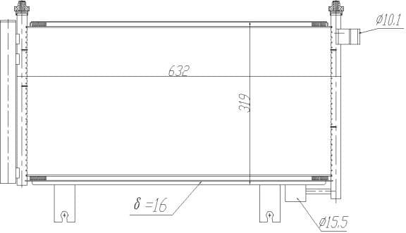 Condenser, air conditioning EASY FIT 350473