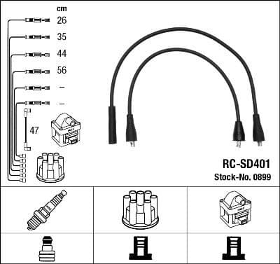 Ignition Cable Kit RC-SD401