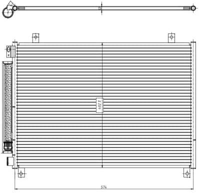 Condenser, air conditioning EASY FIT 350461