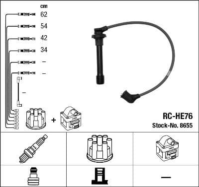 Ignition Cable Kit RC-HE76