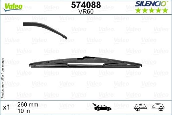 Wiper Blade SILENCIO REAR 574088
