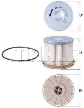 Fuel Filter KX505D - image 2