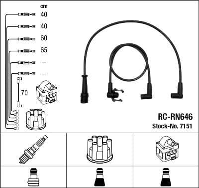 Ignition Cable Kit RC-RN646