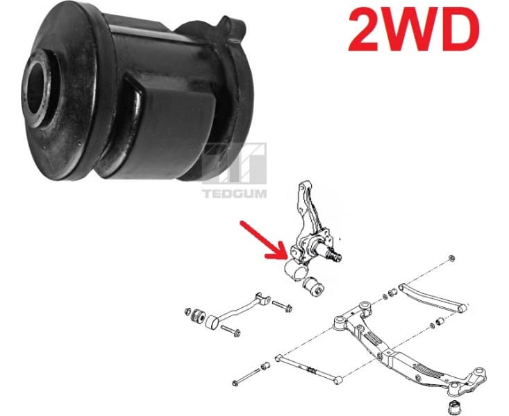 Silentblock rear axle 00283115