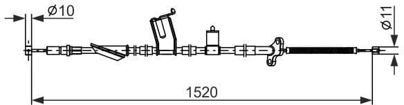 Cable Pull, parking brake 1 987 482 916 - image 5