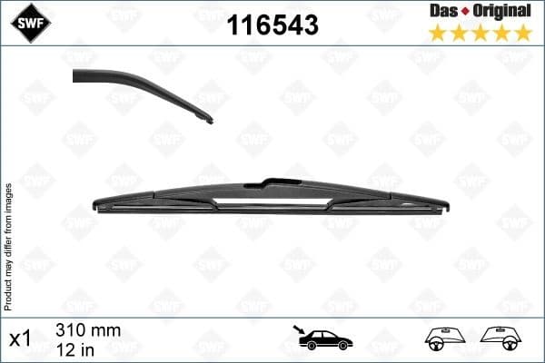 Wiper Blade DAS ORIGINAL REAR 116543