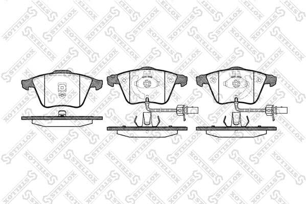 Brake Pad Set, disc brake 975 002B-SX