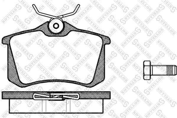 Brake Pad Set, disc brake 274 000B-SX