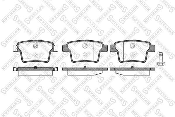 Brake Pad Set, disc brake 1160 010B-SX
