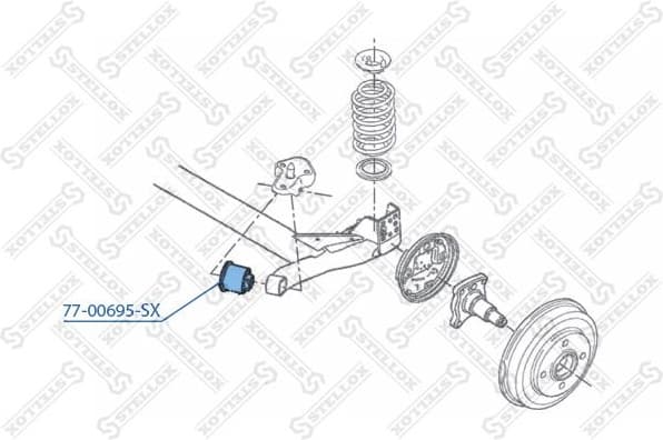 Mounting, control/trailing arm 77-00695-SX - image 2