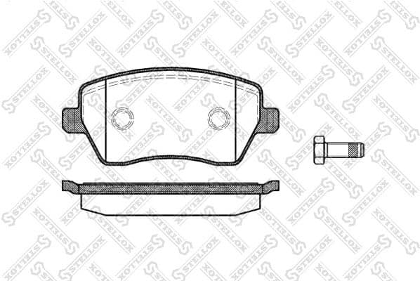 Brake Pad Set, disc brake 998 000-SX
