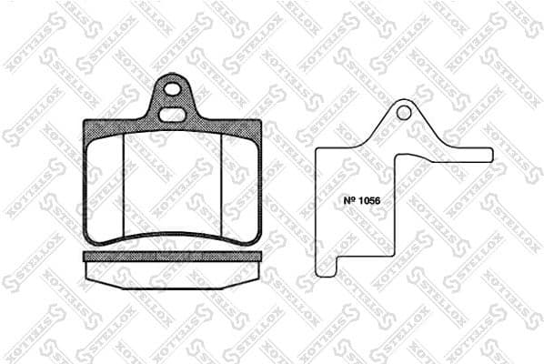 Brake Pad Set, disc brake 841 000-SX