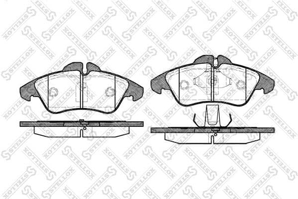 Brake Pad Set, disc brake 589 000B-SX