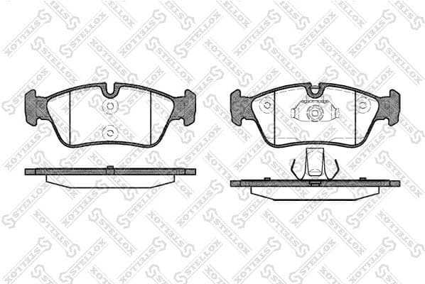 Brake Pad Set, disc brake 395 040B-SX