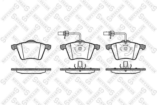 Brake Pad Set, disc brake 732 002B-SX