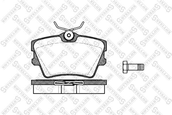 Brake Pad Set, disc brake 602 000B-SX