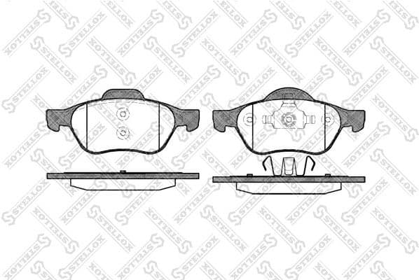 Brake Pad Set, disc brake 973 000-SX