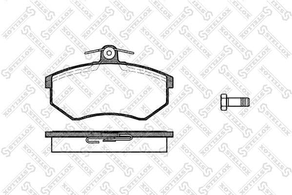 Brake Pad Set, disc brake 145 040-SX