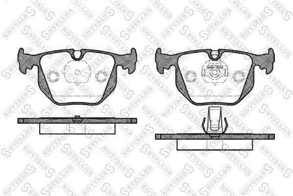 Brake Pad Set, disc brake 392 020B-SX