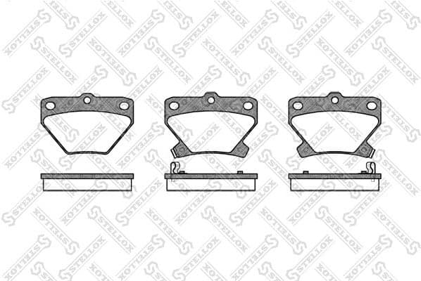 Brake Pad Set, disc brake 752 002-SX