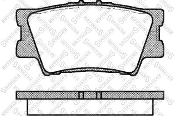 Brake Pad Set, disc brake 1242 000B-SX