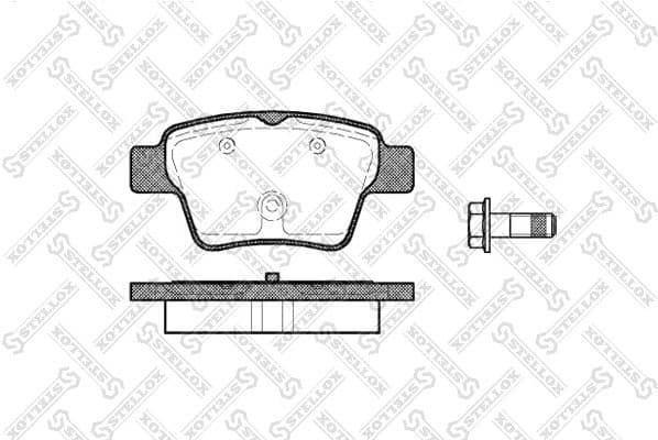 Brake Pad Set, disc brake 1149 000B-SX