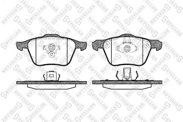 Brake Pad Set, disc brake 1081 000-SX