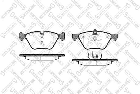 Brake Pad Set, disc brake 1063 000-SX
