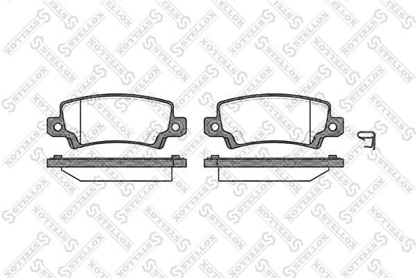 Brake Pad Set, disc brake 885 002B-SX