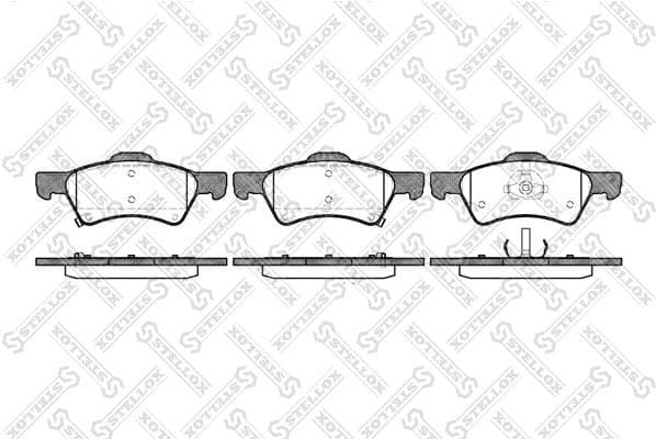 Brake Pad Set, disc brake 821 002B-SX