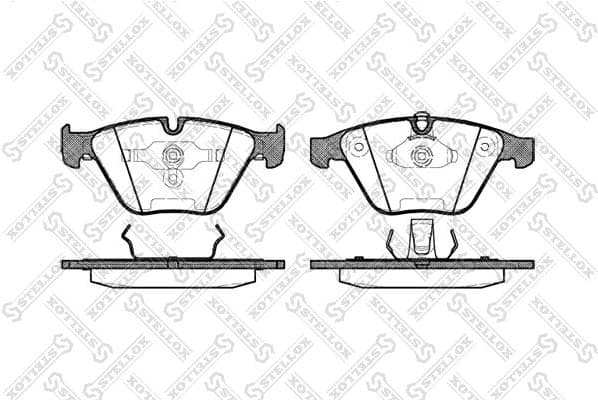 Brake Pad Set, disc brake 868 000B-SX
