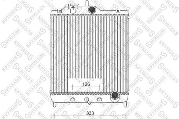 Radiator, engine cooling 10-25089-SX