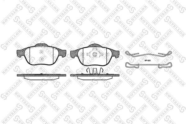 Brake Pad Set, disc brake 854 000B-SX