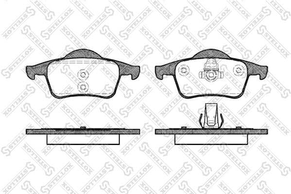 Brake Pad Set, disc brake 725 000B-SX