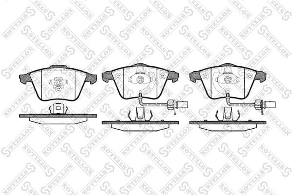 Brake Pad Set, disc brake 975 012-SX