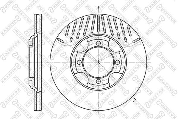 Brake Disc 6020-3216V-SX