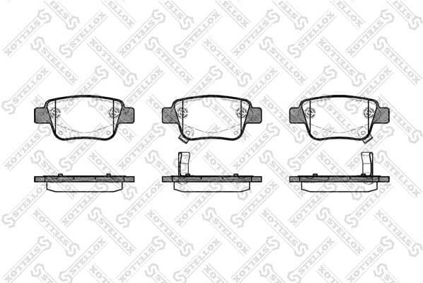 Brake Pad Set, disc brake 1058 002-SX