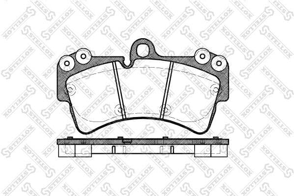 Brake Pad Set, disc brake 1006 000B-SX