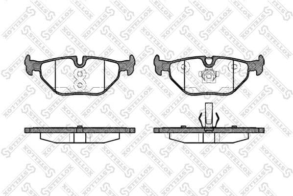 Brake Pad Set, disc brake 276 040B-SX