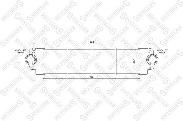 Charge Air Cooler 10-40078-SX