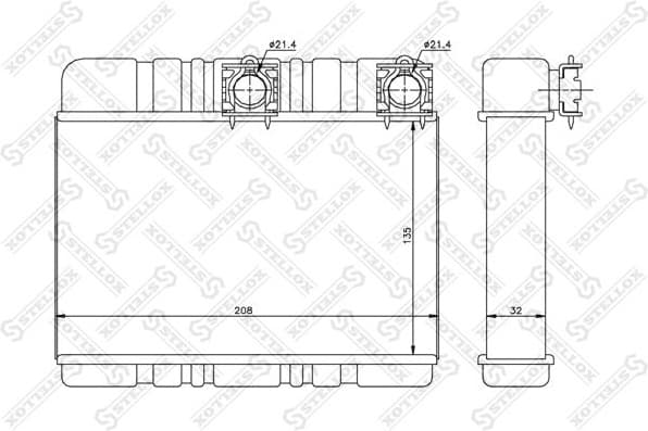 Heat Exchanger, interior heating 10-35081-SX