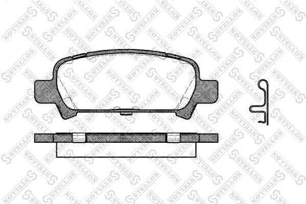Brake Pad Set, disc brake 740 002B-SX
