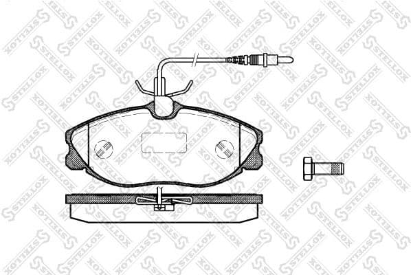 Brake Pad Set, disc brake 615 004B-SX